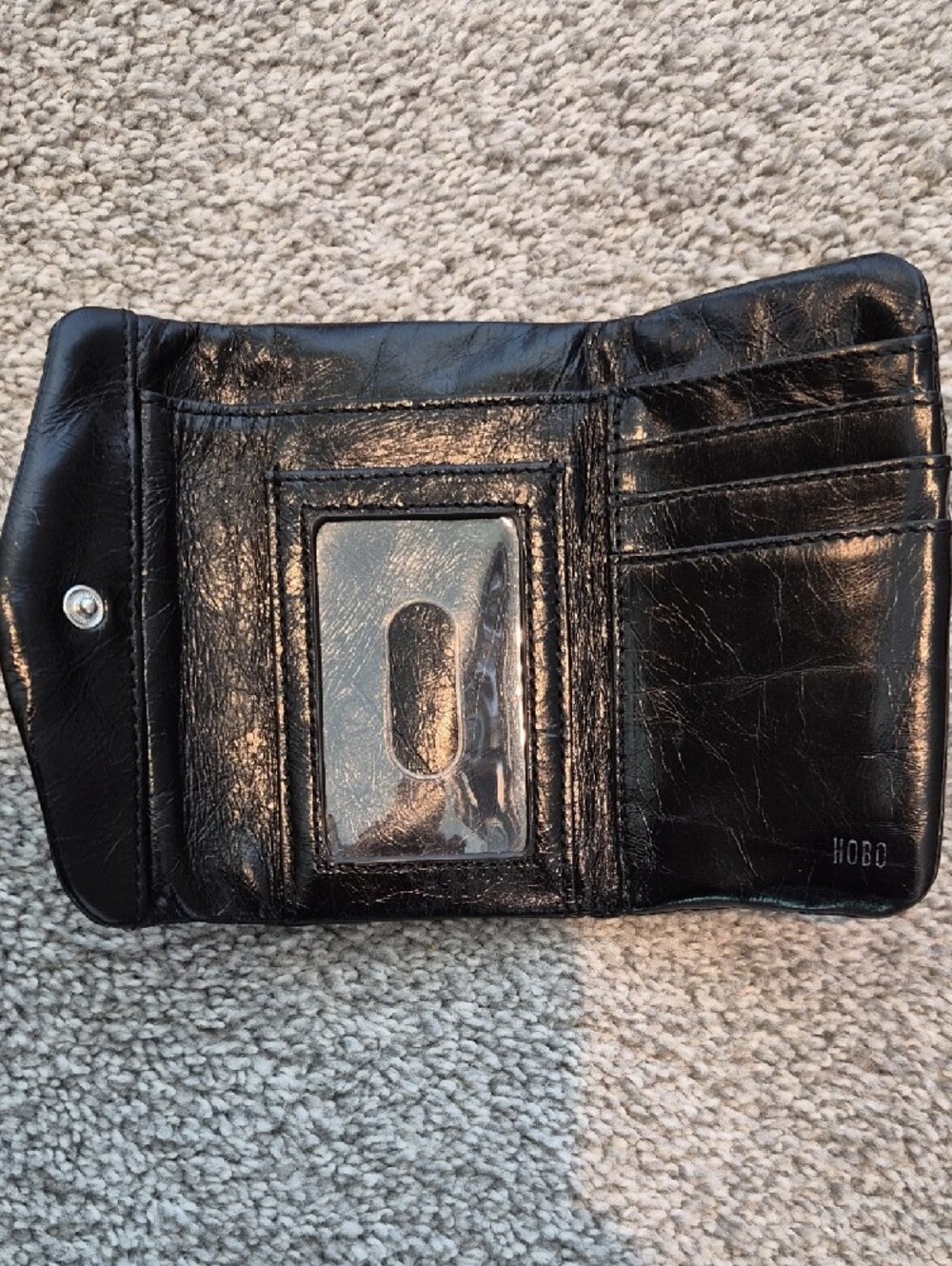 Hobo Black Leather Wallet NWOT - Picture 4 of 7